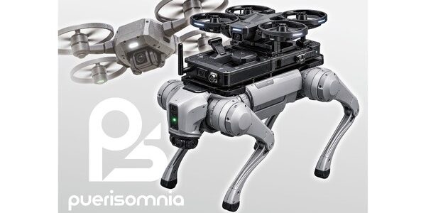 puerisomnia、四足歩行ロボット×ドローンの空陸連携を提供開始　地下・プラント点検の制約に対応