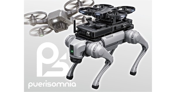 puerisomnia、四足歩行ロボット×ドローンの空陸連携を提供開始　地下・プラント点検の制約に対応