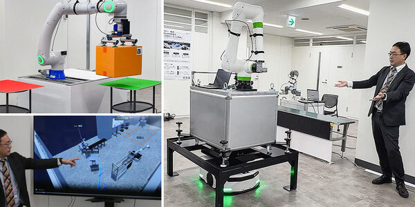 news-1792363942812 富士ソフト、異種AMRを統合管理するMixFlitを名古屋Labで実演